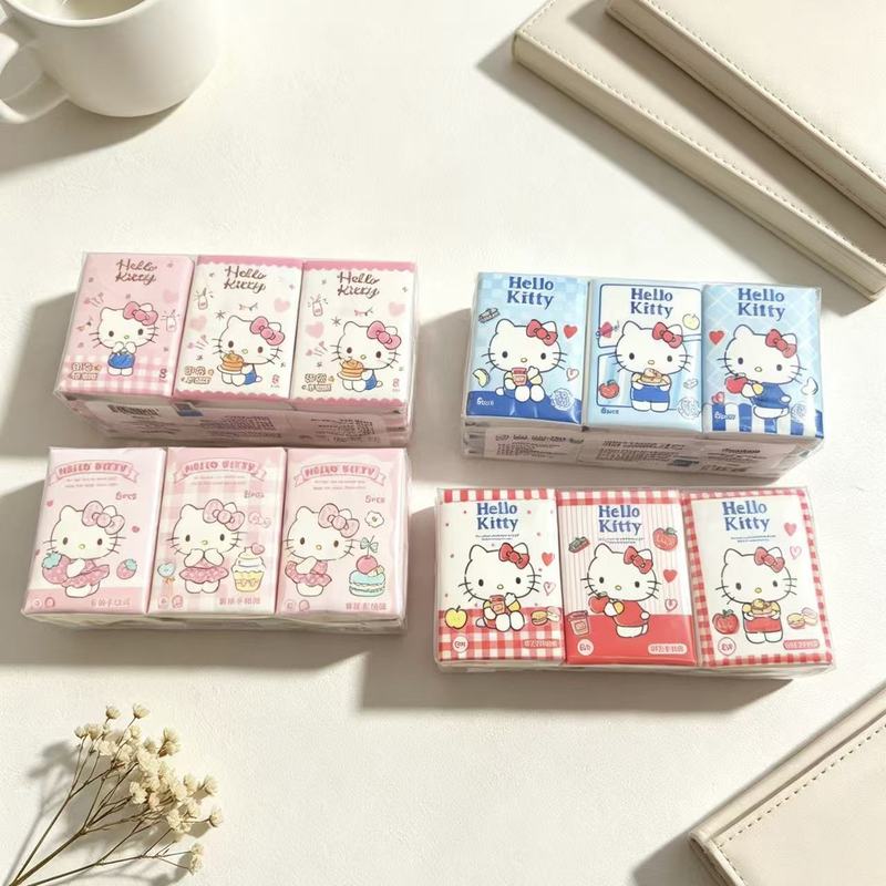 Pattern Tissue Paper - Бумажные платочки Hello Kitty с принтом,