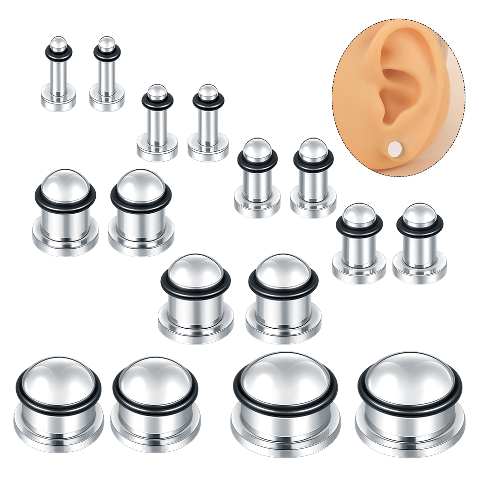 Seam Gauge Metal - 1 пара ушных туннелей из нержавеющей