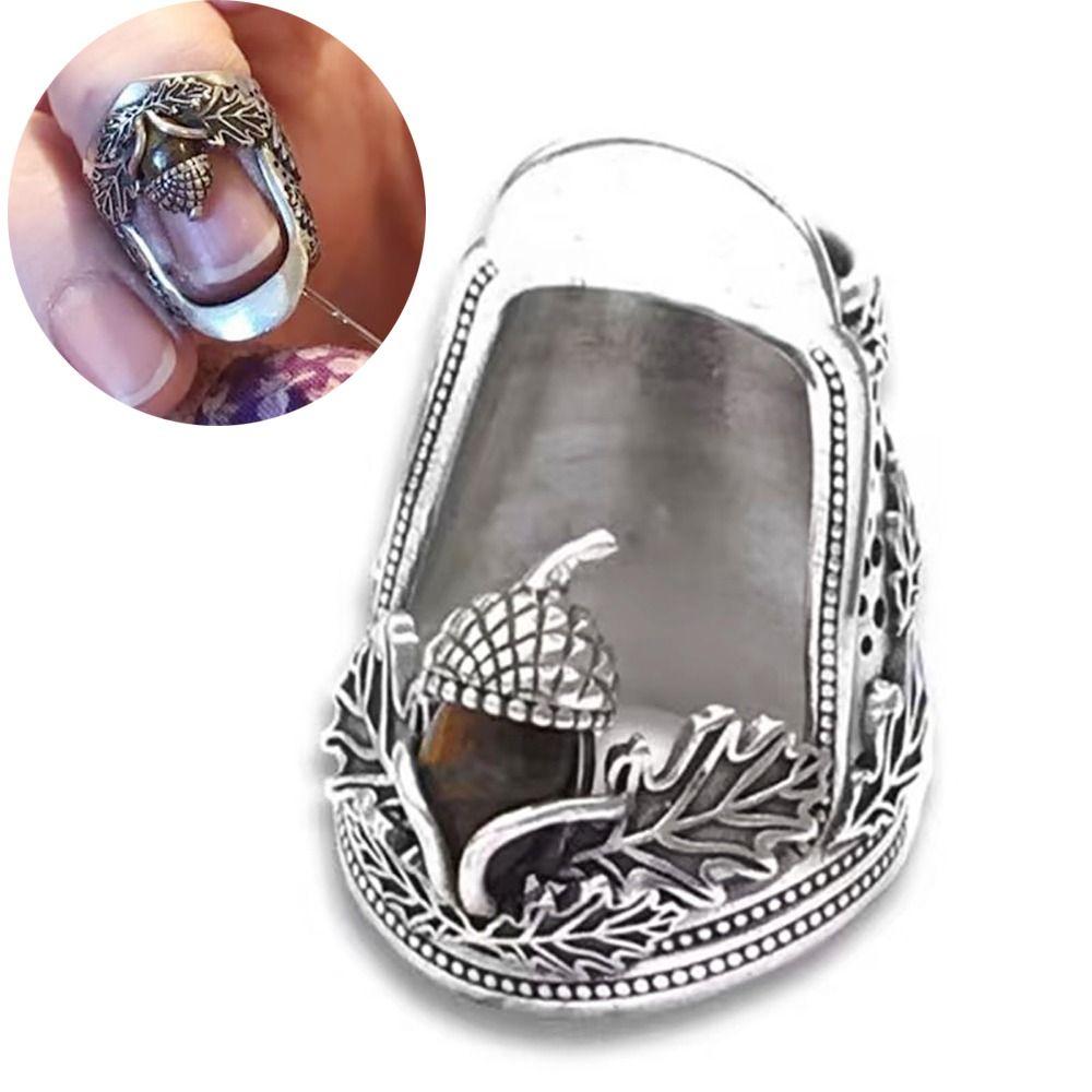 Sewing Thimble Metal - Металлический открытый ноготь, желудь, наперсток, прочный